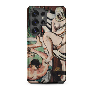 The Bath - Max Beckmann Expressionist Samsung Case, Galaxy S25 Ultra / Matte, Smartphone Case Classical Painting Nude Figures