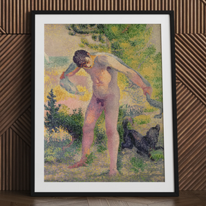 Baigneur se séchant à St Tropez - Impression d'art de Henri Edmond Cross 