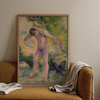 Bather Drying Himself at St Tropez - Henri Edmond Cross Art Print, Posters Prints & Visual Artwork, Toby Leon