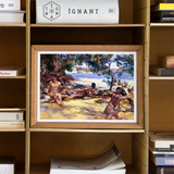 Bathers John Singer Sargent Art Print, 16x12’’ / 41x31cm / Unframed, Framed Painting Figures Tropical Beach Trees Ocean Background