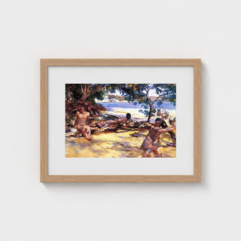 Bathers - John Singer Sargent Art Print / Canvas, Sun-drenched Fever Dream, Gay Prints