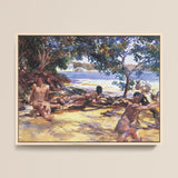 Bathers - John Singer Sargent Art Print / Canvas, 16x12’’ / 41x31cm / Natural Frame, Posters Prints & Visual Artwork, Toby Leon