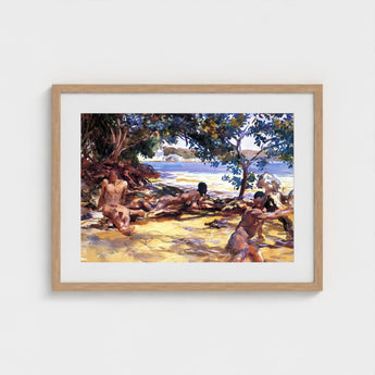 Bathers - John Singer Sargent Art Print / Canvas, Sun-drenched Fever Dream, Gay Prints
