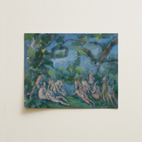 The Bathers - Paul Cezanne Art Print / Canvas Rectangular Painting Nude Figures Lush Impressionistic Forest Cézanne’s Innovative Vision,
