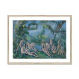 The Bathers - Paul Cezanne Art Print, Framed Watercolor Painting Nude Figures Forest