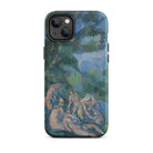 The Bathers Paul Cezanne Iphone Case, 14 Plus / Matte, Iphone Case Painting Nude Figures Trees