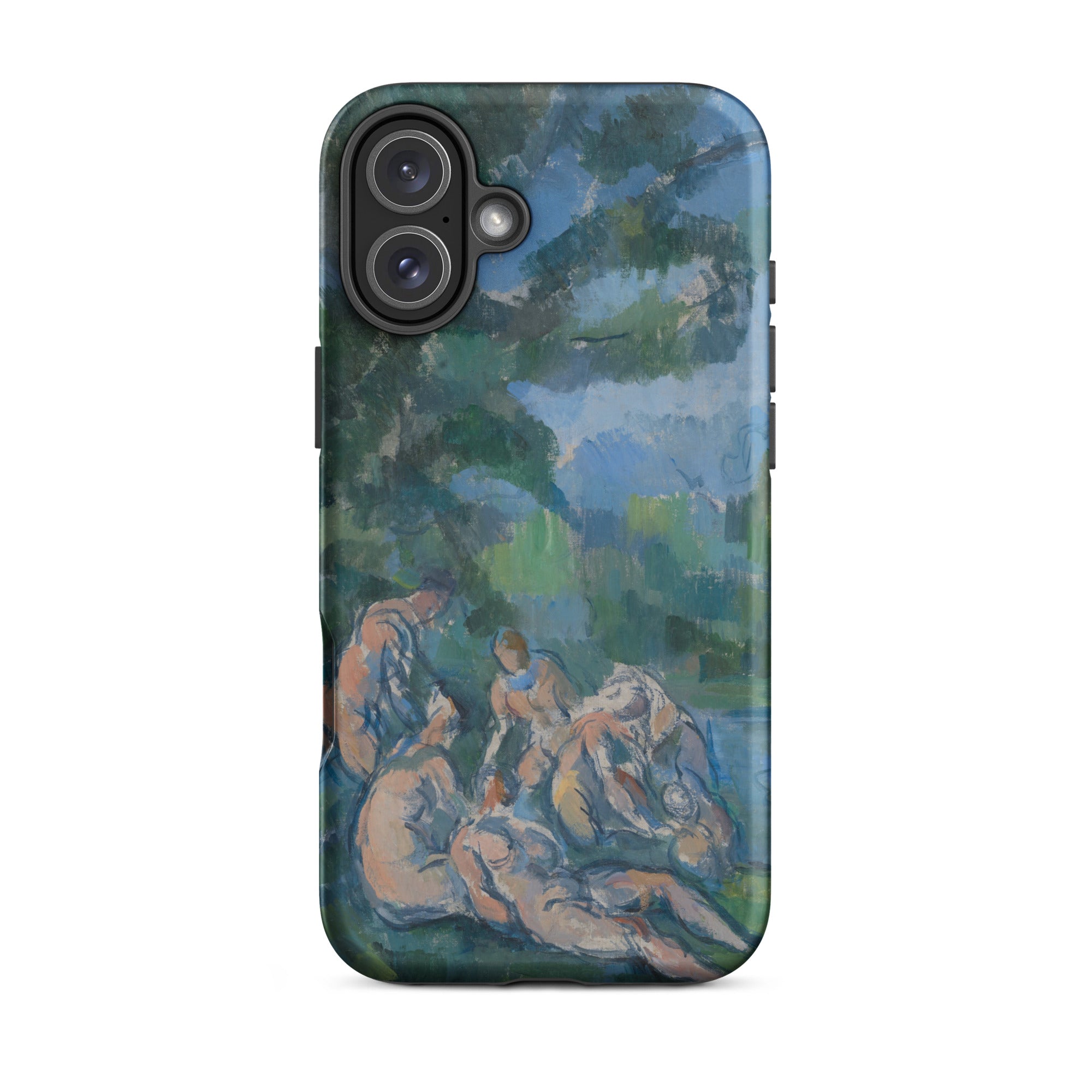 The Bathers Paul Cezanne Iphone Case, 16 Plus / Matte, Phone Case Painting Nude Figures Landscape