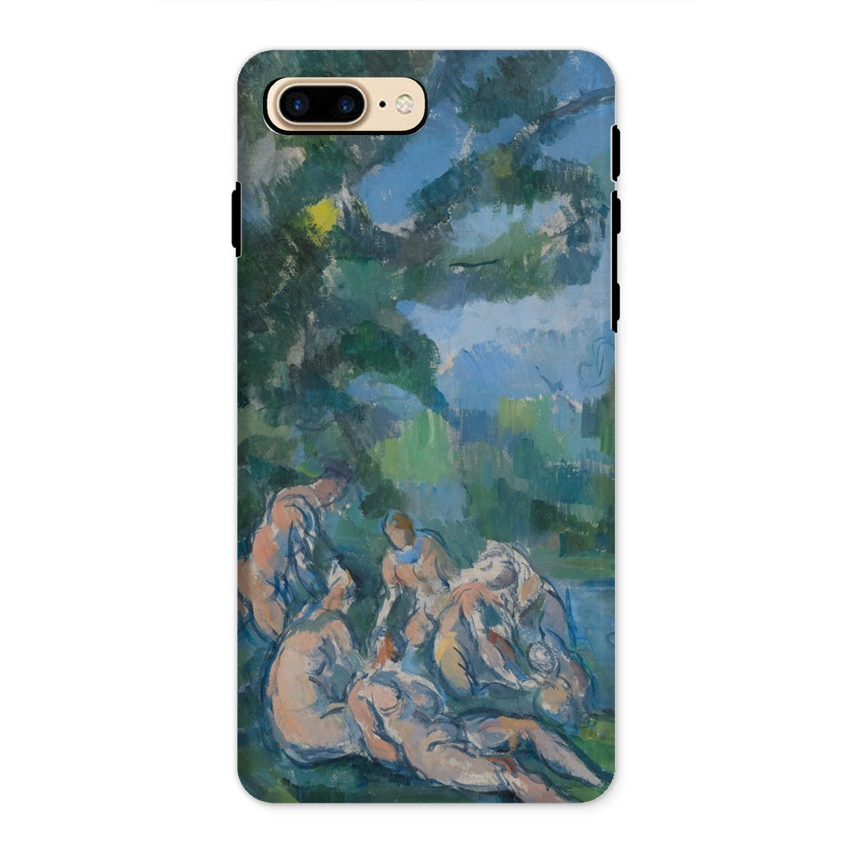 The Bathers Paul Cezanne Iphone Case, 8 Plus / Matte, Phone Case Painterly Reproduction Classical Artwork Nude Figures