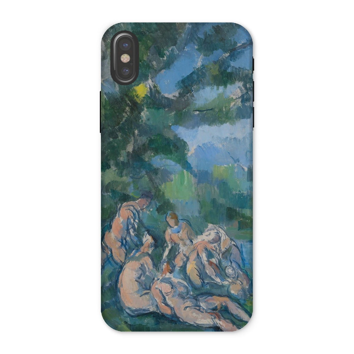The Bathers Paul Cezanne Iphone Case, x / Matte, Phone Case Reproduction Classical Painting Nude Figures Natural