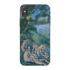The Bathers Paul Cezanne Iphone Case, x / Matte, Phone Case Reproduction Classical Painting Nude Figures Natural