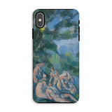 The Bathers - Paul Cezanne Iphone Case, Xs Max / Matte, Phone Case Reproduction Cézanne-style Painting Nude Figures Landscape