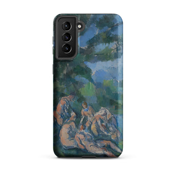 The Bathers - Paul Cezanne Samsung Case, Galaxy S21 Plus / Matte, Phone Case Impressionistic Painting Bathers Landscape