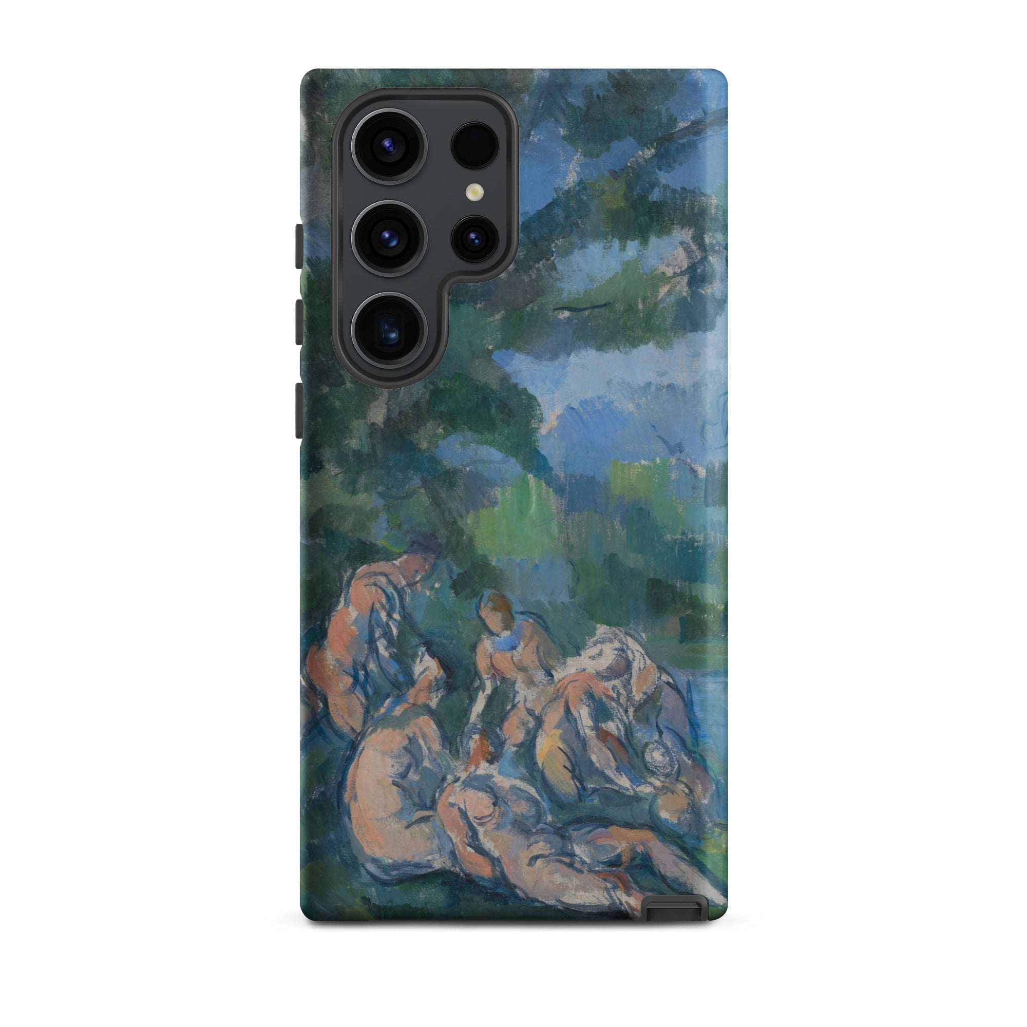 The Bathers Paul Cezanne Samsung Case, Galaxy S23 Ultra / Matte, Smartphone Case Painting Bathers Landscape