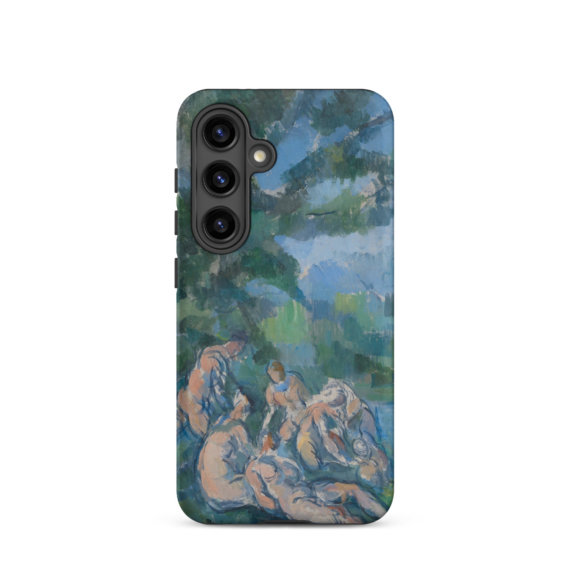 The Bathers Paul Cezanne Samsung Case, Galaxy S24 / Matte, Smartphone Case Painted Outdoor Scene Figures Tree
