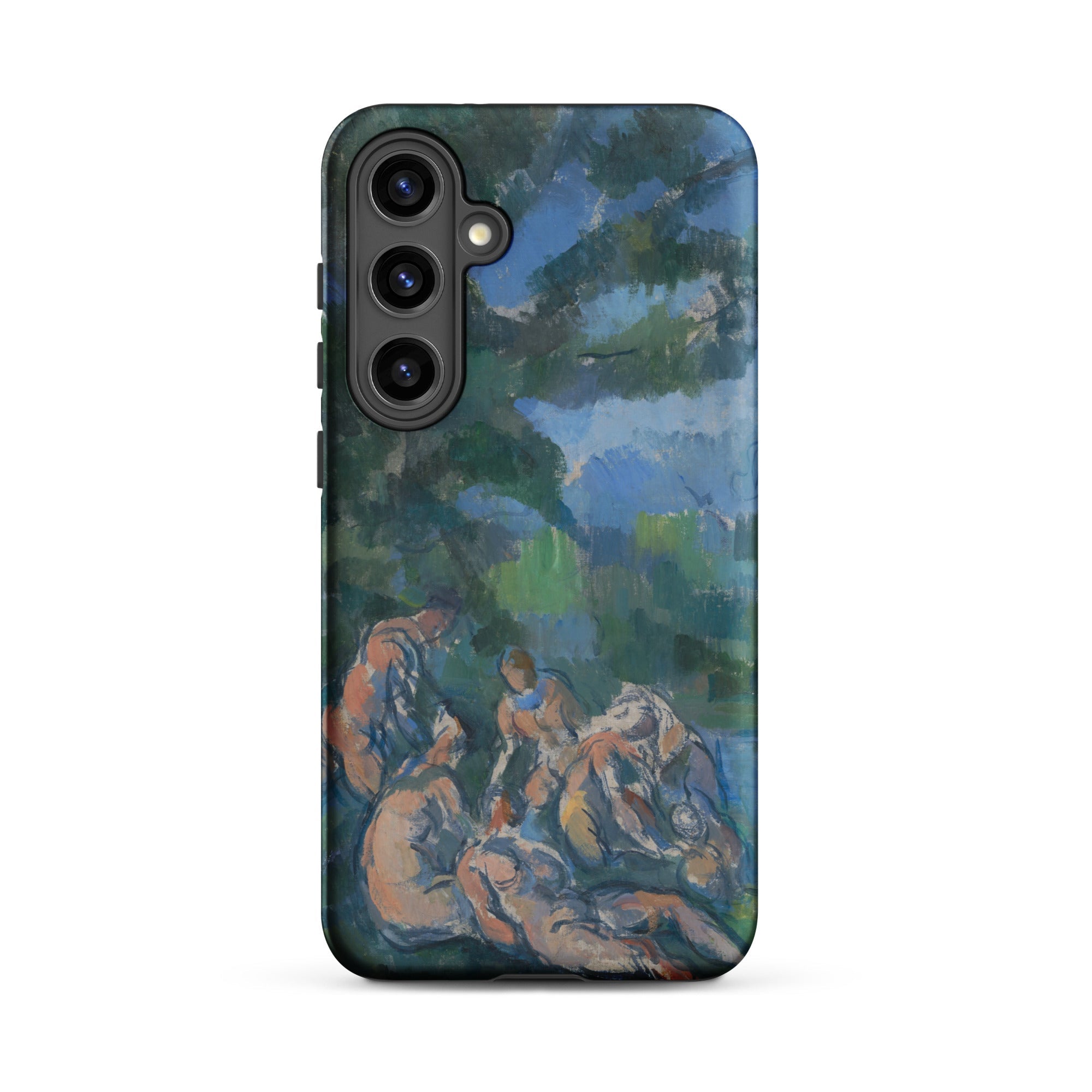 The Bathers Paul Cezanne Samsung Case, Galaxy S24 Plus / Matte, Smartphone Case Painted Outdoor Scene Figures