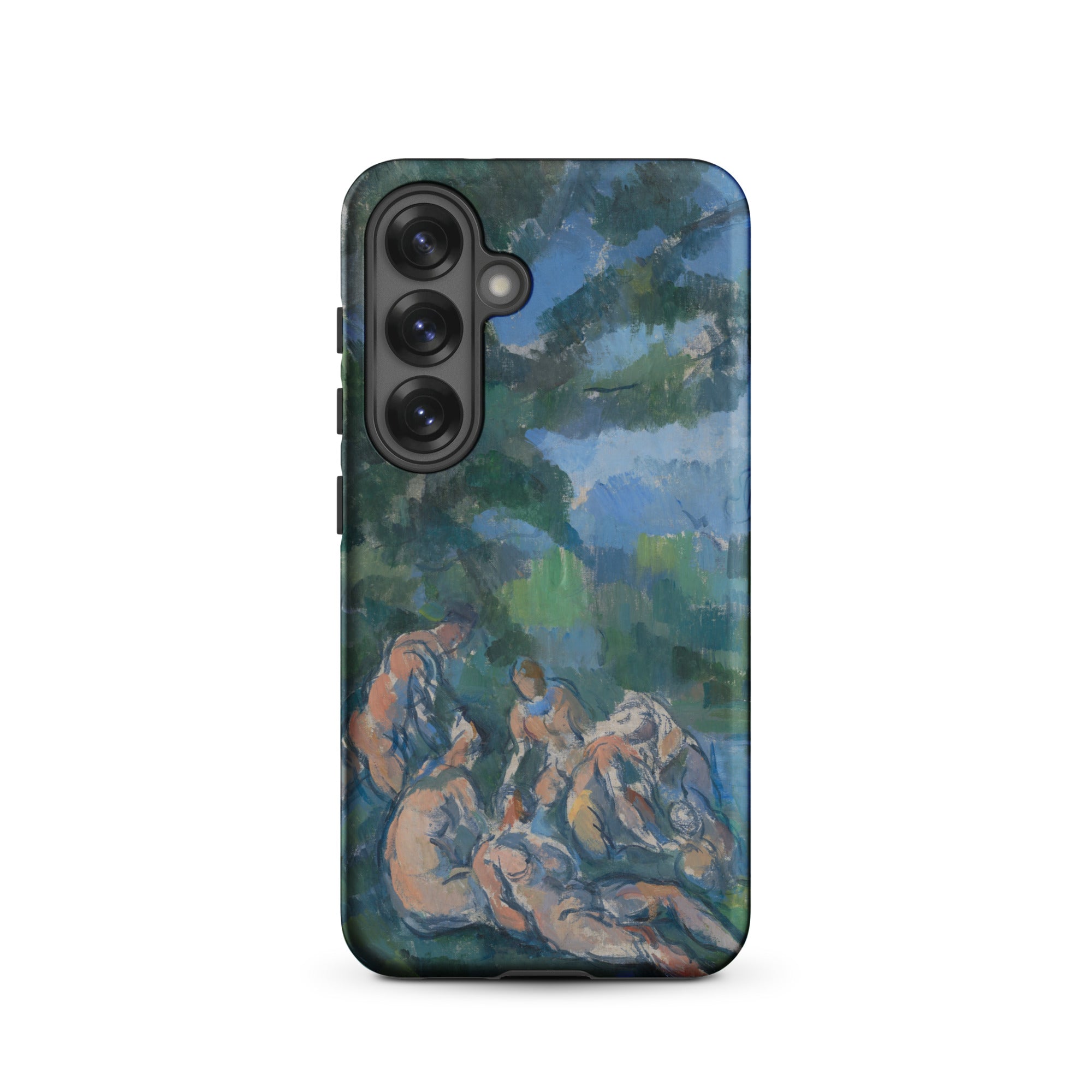 The Bathers Paul Cezanne Samsung Case, Galaxy S25 / Matte, Smartphone Case Painting People Outdoors