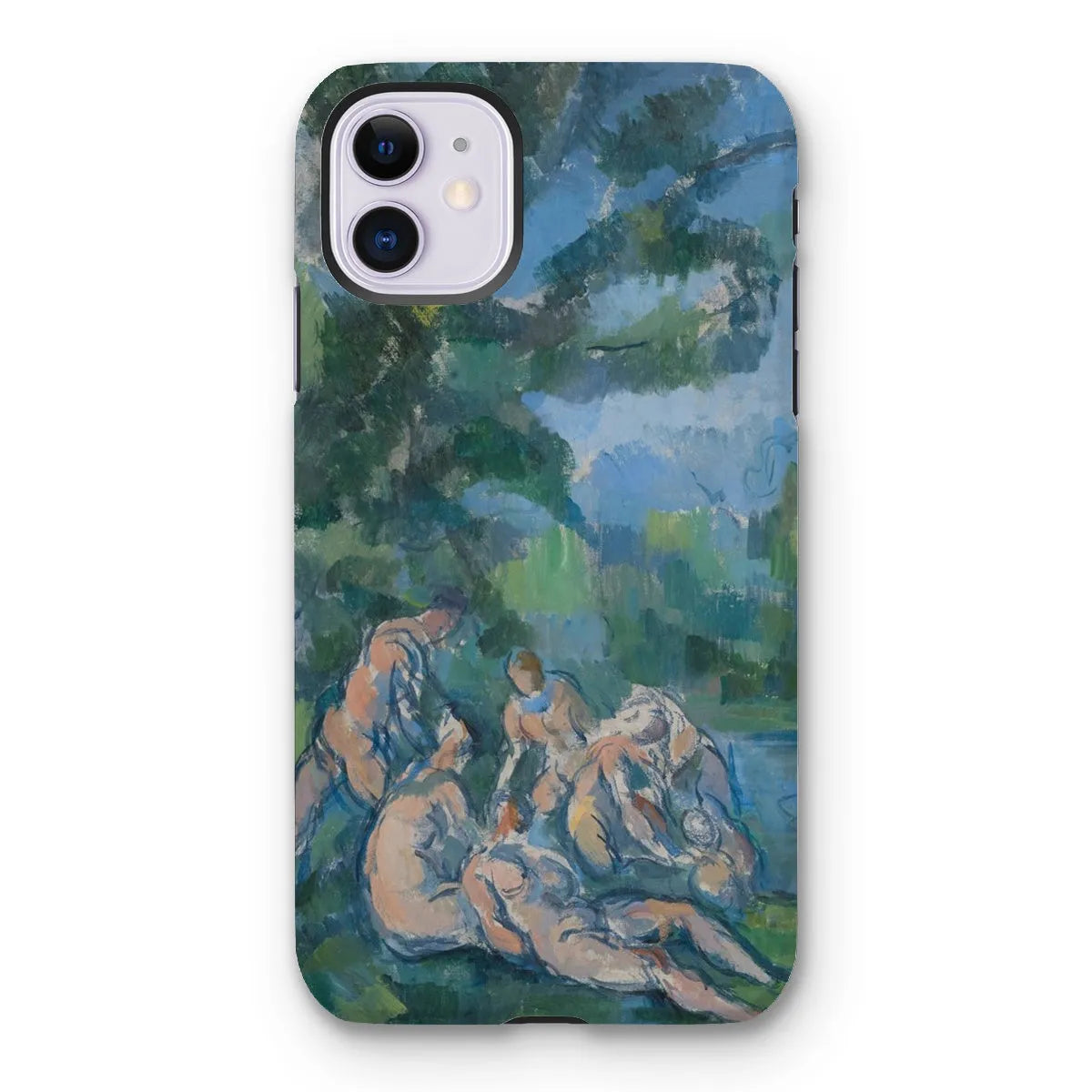 The Bathers - Post-impressionism Phone Case - Paul Cezanne - Iphone 11 / Matte - Mobile Phone Cases - Aesthetic Art