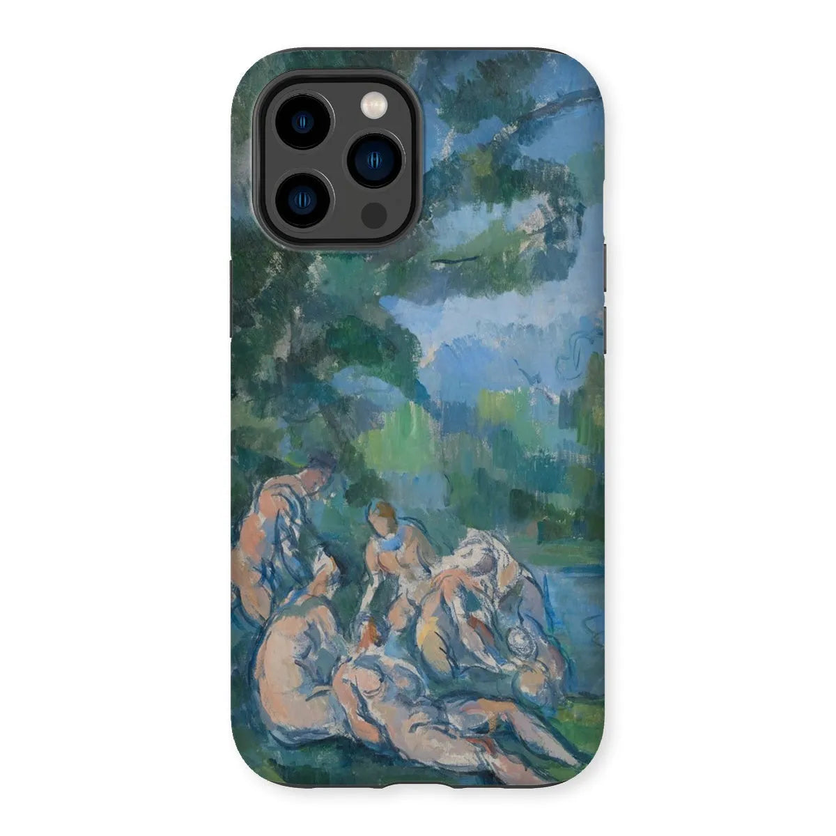 The Bathers - Post-impressionism Phone Case - Paul Cezanne - Iphone 14 Pro Max / Matte - Mobile Phone Cases - Aesthetic