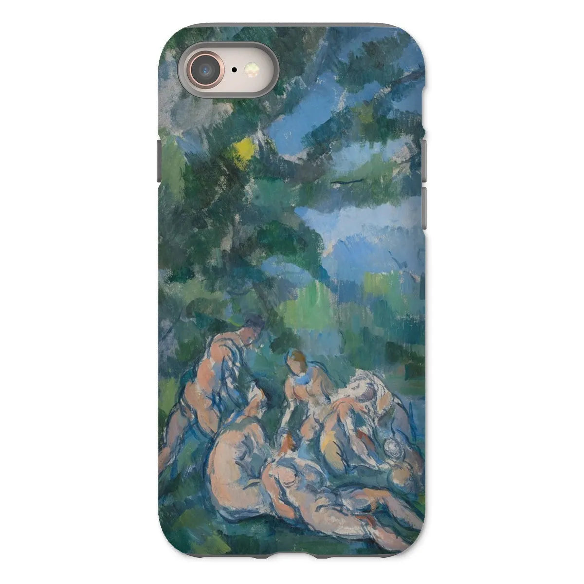 The Bathers - Post-impressionism Phone Case - Paul Cezanne - Iphone 8 / Matte - Mobile Phone Cases - Aesthetic Art