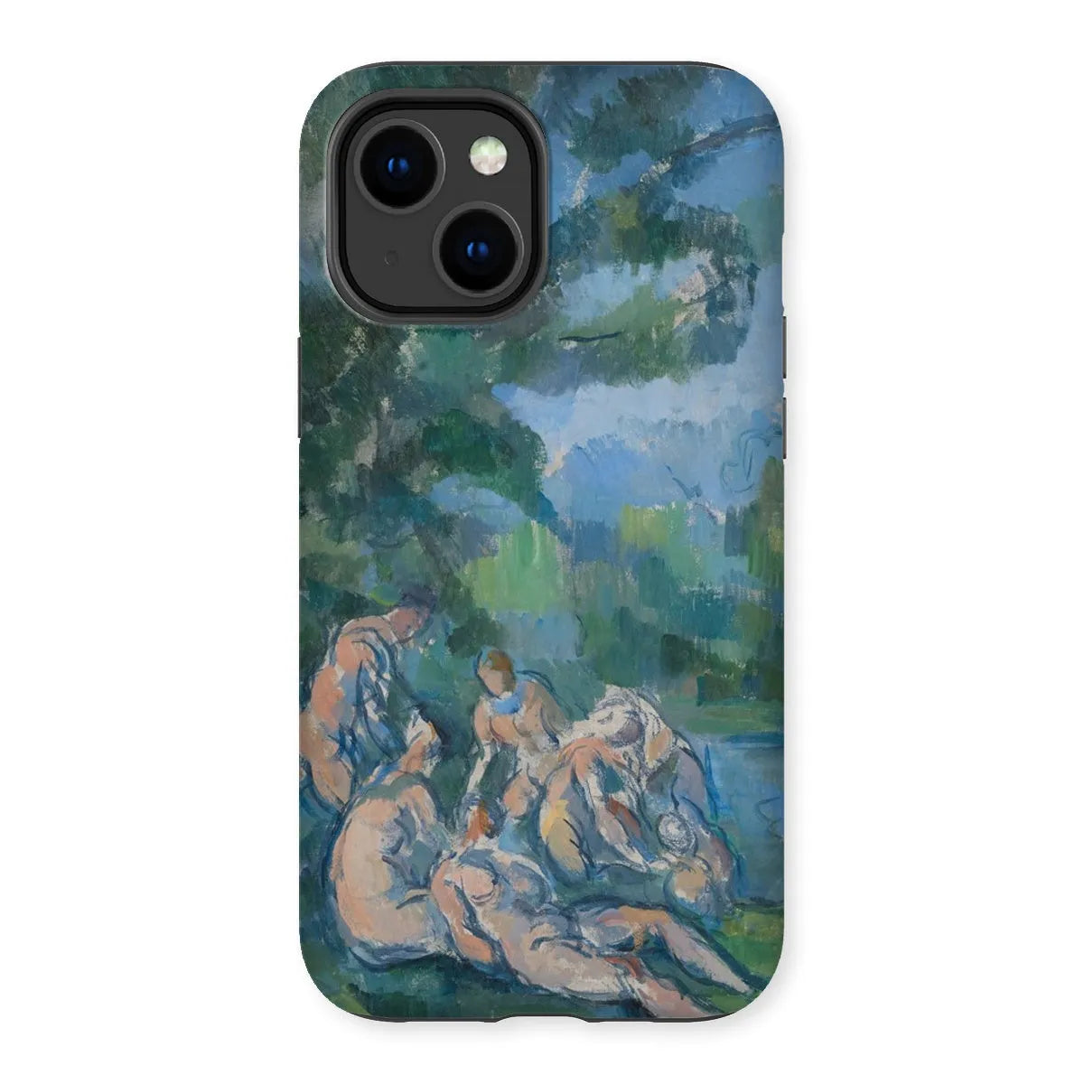 The Bathers - Post-impressionism Phone Case - Paul Cezanne - Iphone 14 Plus / Matte - Mobile Phone Cases - Aesthetic Art