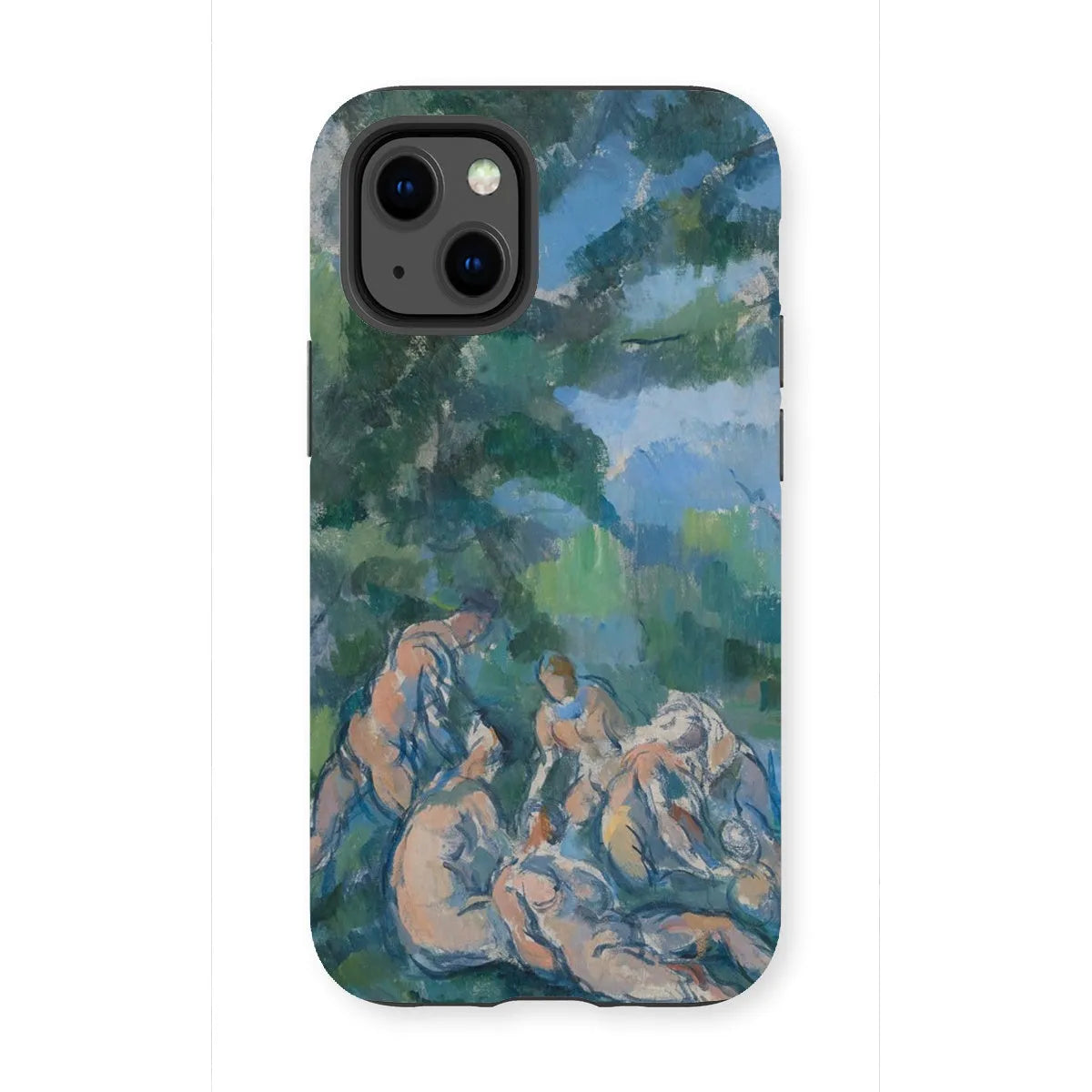 The Bathers - Post-impressionism Phone Case - Paul Cezanne - Iphone 13 Mini / Matte - Mobile Phone Cases - Aesthetic Art