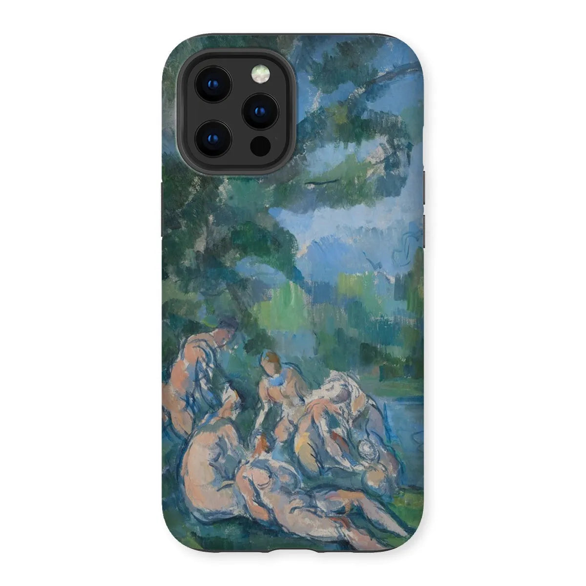 The Bathers - Post-impressionism Phone Case - Paul Cezanne - Iphone 12 Pro Max / Matte - Mobile Phone Cases - Aesthetic