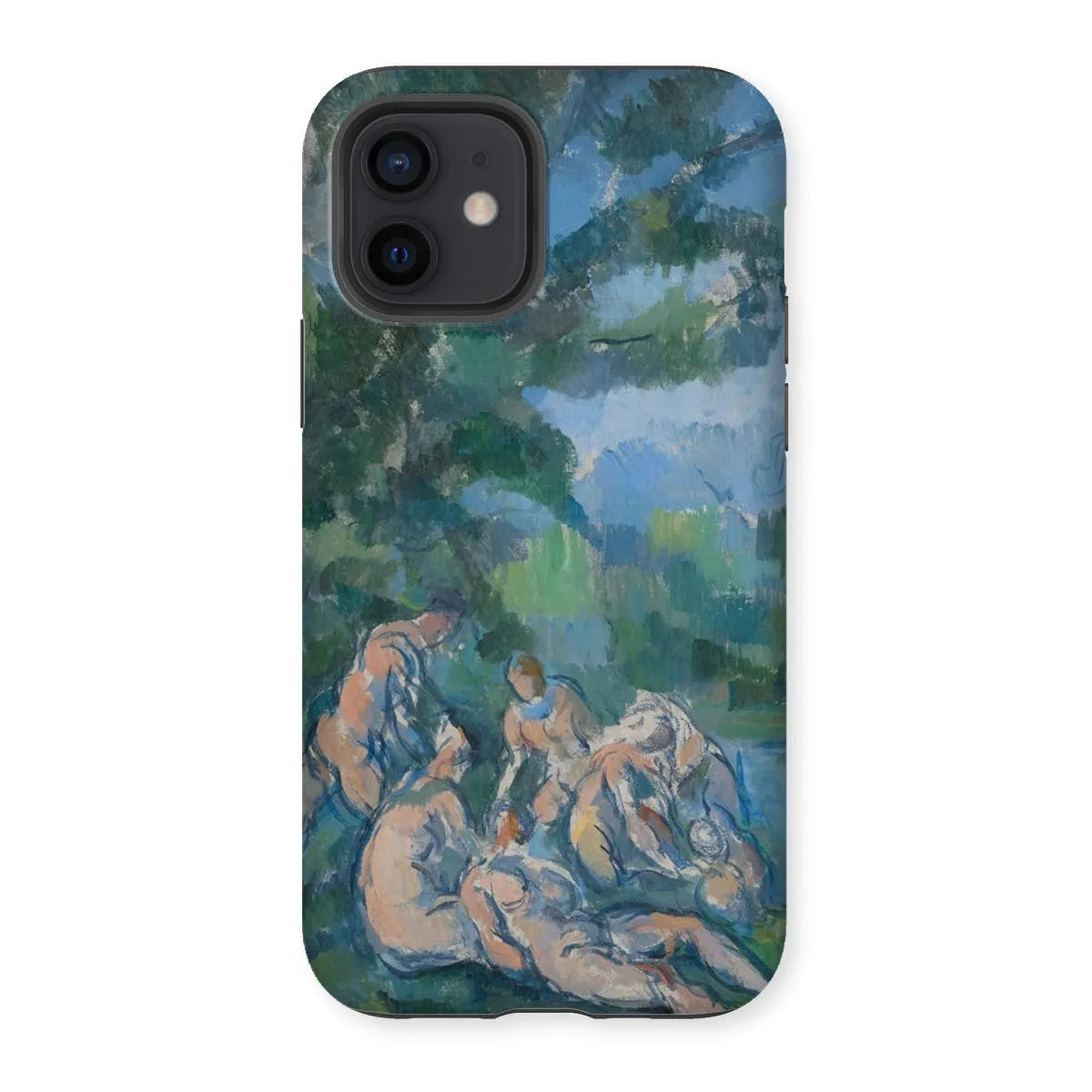 The Bathers - Post-impressionism Phone Case - Paul Cezanne - Iphone 12 / Matte - Mobile Phone Cases - Aesthetic Art