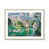Bathers at Rest - Paul Cézanne Fine Art Print, Framed Painting Nude Bathers Landscape
