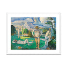 Bathers at Rest - Paul Cézanne Fine Art Print, Framed Painting Nude Bathers Landscape