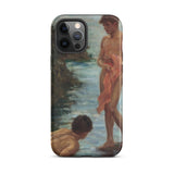 A Bathing Group - Henry Scott Tuke Iphone Case, 12 Pro Max / Matte, Iphone 14 Pro Max Case Painting Two Nude