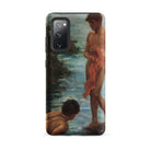 A Bathing Group Henry Scott Tuke Samsung Case, Galaxy S20 Fe / Matte, Smartphone Painted Case Two Figures Body Water
