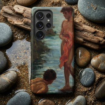 A Bathing Group - Henry Scott Tuke Samsung Galaxy Case, Fundas para Teléfonos Móviles, Toby Leon
