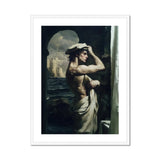 Bathsheba - Neoclassical Gay Sailor Art Print, Dramatic Artistic Photograph Figure Classical Pose Draped White