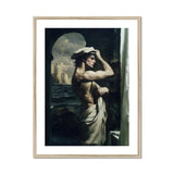 Bathsheba - Neoclassical Gay Sailor Art Print, Dramatic Artistic Photograph Muscular Figure Draped White Fabric
