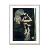 Bathsheba - Neoclassical Gay Sailor Art Print, Dramatic Artistic Photograph Muscular Figure Draped White Fabric