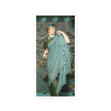 Battledore - Albert Joseph Moore Academic Art Print / Canvas Classical Painting Figure Turquoise Robes Albert Joseph Moore, Moore’s