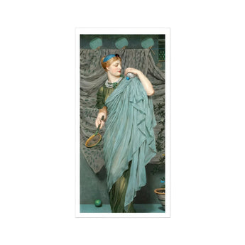 Battledore - Albert Joseph Moore Academic Art Print / Canvas Classical Painting Figure Turquoise Robes Albert Joseph Moore, Moore’s