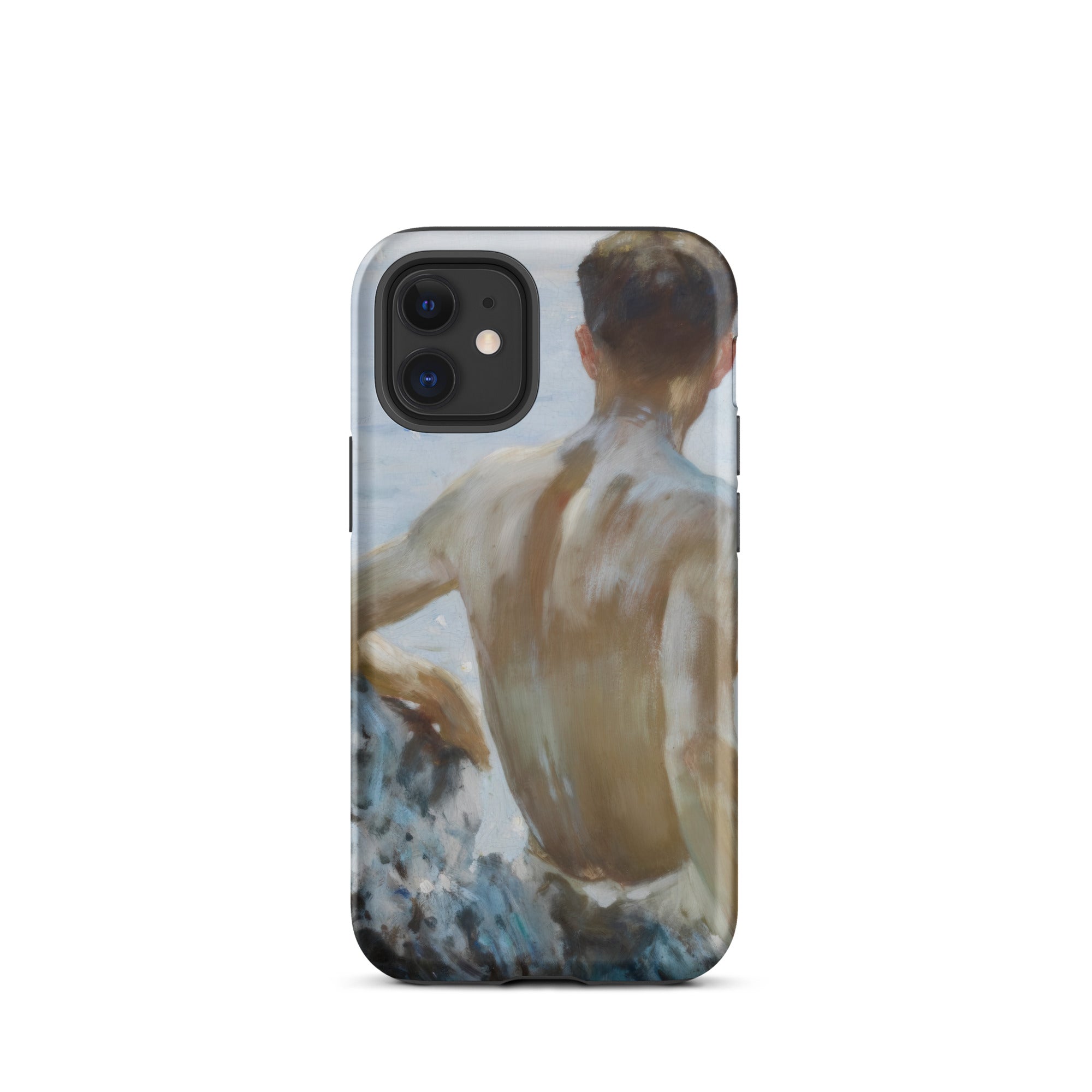 Beach Study Henry Scott Tuke Iphone Case, 12 Mini / Matte, Phone Case Painting Shirtless Man