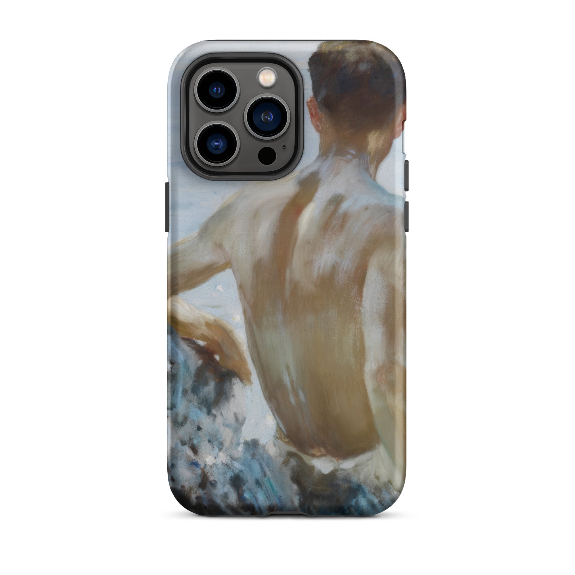 Beach Study - Henry Scott Tuke Iphone Case, 14 Pro Max / Matte, Phone Case Painted Figure