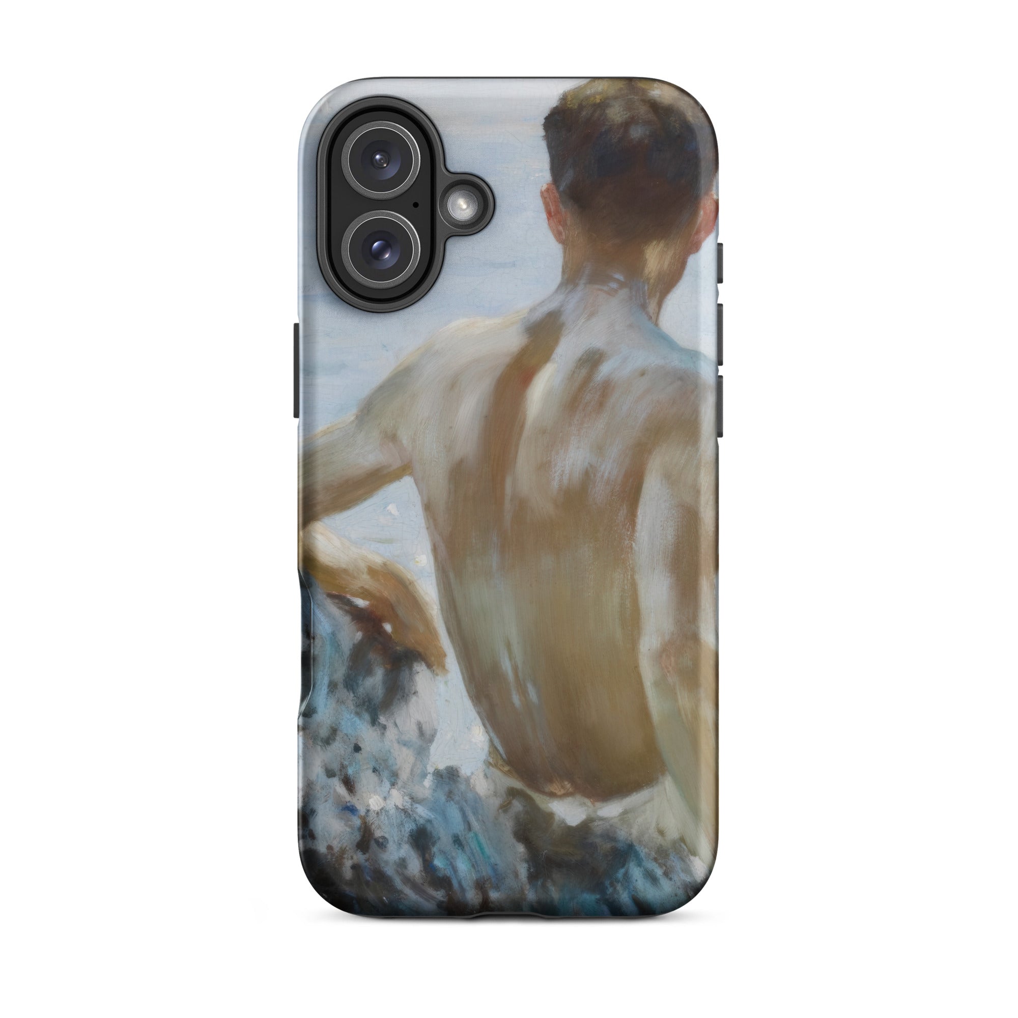 Beach Study Henry Scott Tuke Iphone Case, 16 Plus / Matte, Phone Case Painting Man