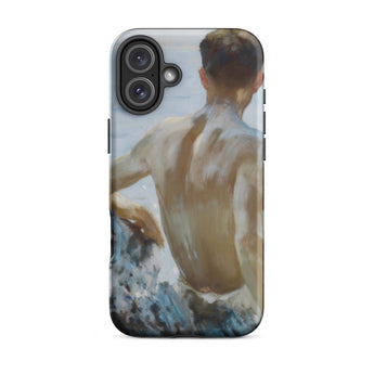 Beach Study - Henry Scott Tuke Iphone Case, 16 Plus / Matte, Phone Case Painting Man
