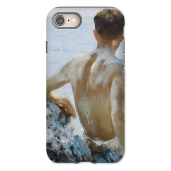 Beach Study - Henry Scott Tuke Iphone Case, 8 / Matte, Phone Case Painting Man