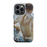 Beach Study - Henry Scott Tuke Phone Case Iphone 14 Pro Max / Matte Phone Case Painted Figure Beach Study, Henry Scott Tuke, Sunlit Reverie