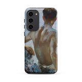 Beach Study - Henry Scott Tuke Phone Case Samsung Galaxy S23 Plus / Matte Phone Case Painted Depiction Shirtless Man Earthy Tones Beach