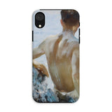 Beach Study - Henry Scott Tuke Phone Case Iphone Xr / Matte Phone Case Painted Man Beach Study, Henry Scott Tuke, Sunlit Reverie