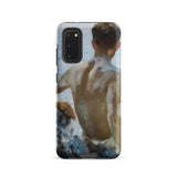 Beach Study - Henry Scott Tuke Samsung Case, Galaxy S20 / Matte, Smartphone Case Painting Shirtless Person