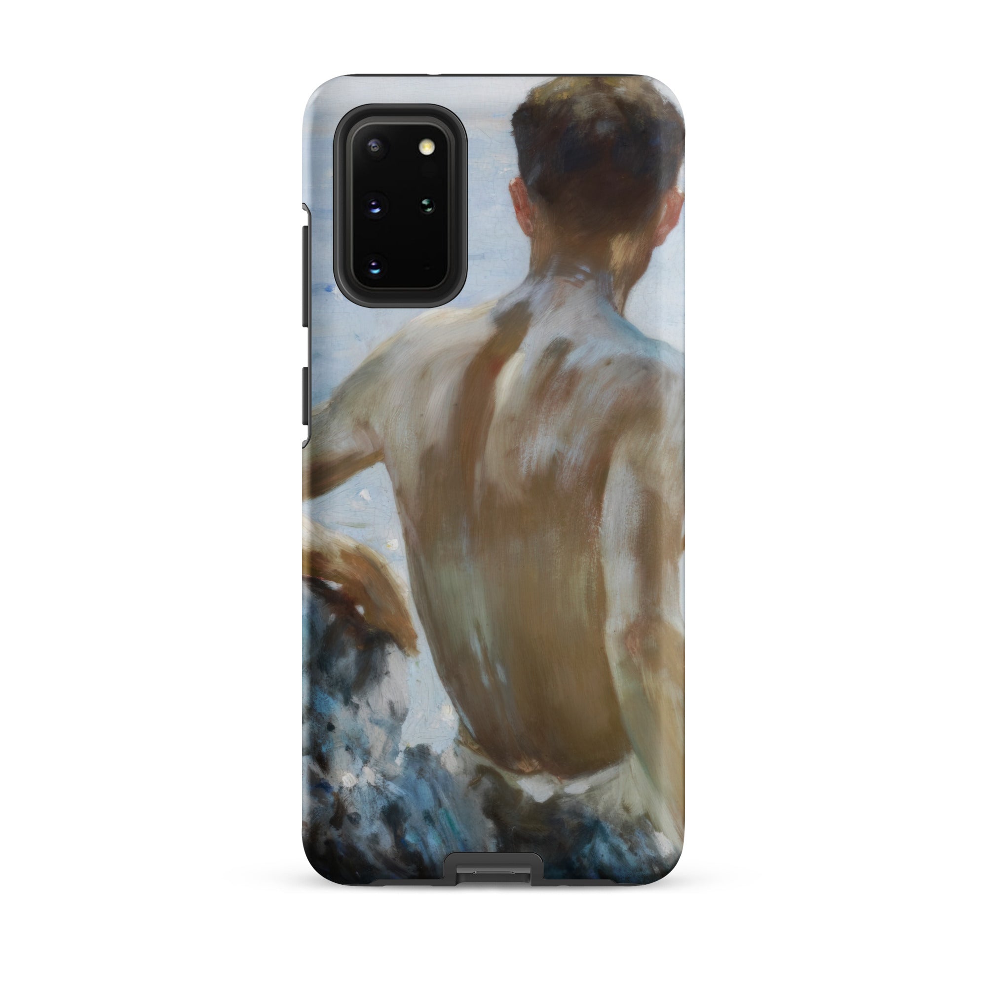 Beach Study Henry Scott Tuke Samsung Case, Galaxy S20 Plus / Matte, Smartphone Case Painted Man’s