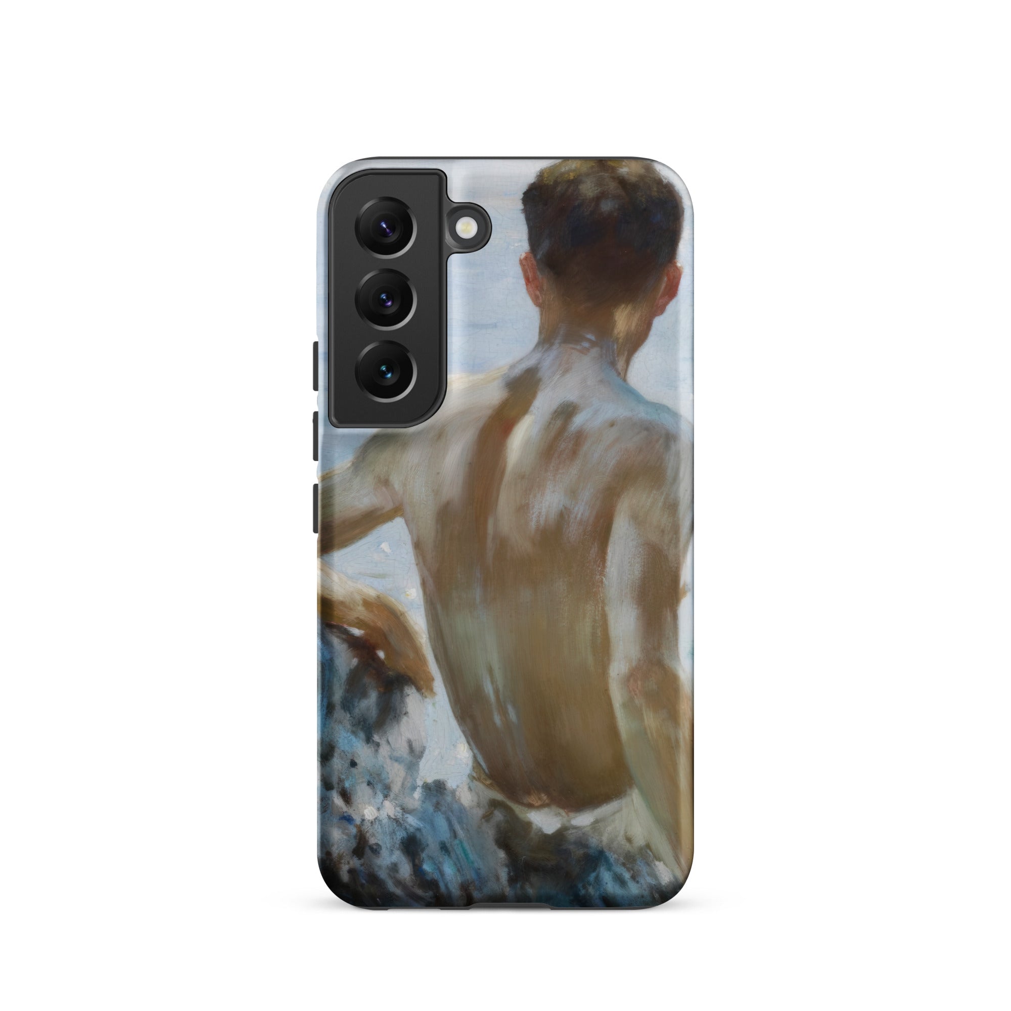Beach Study Henry Scott Tuke Samsung Case, Galaxy S22 / Matte, Smartphone Case Painted Shirtless Person