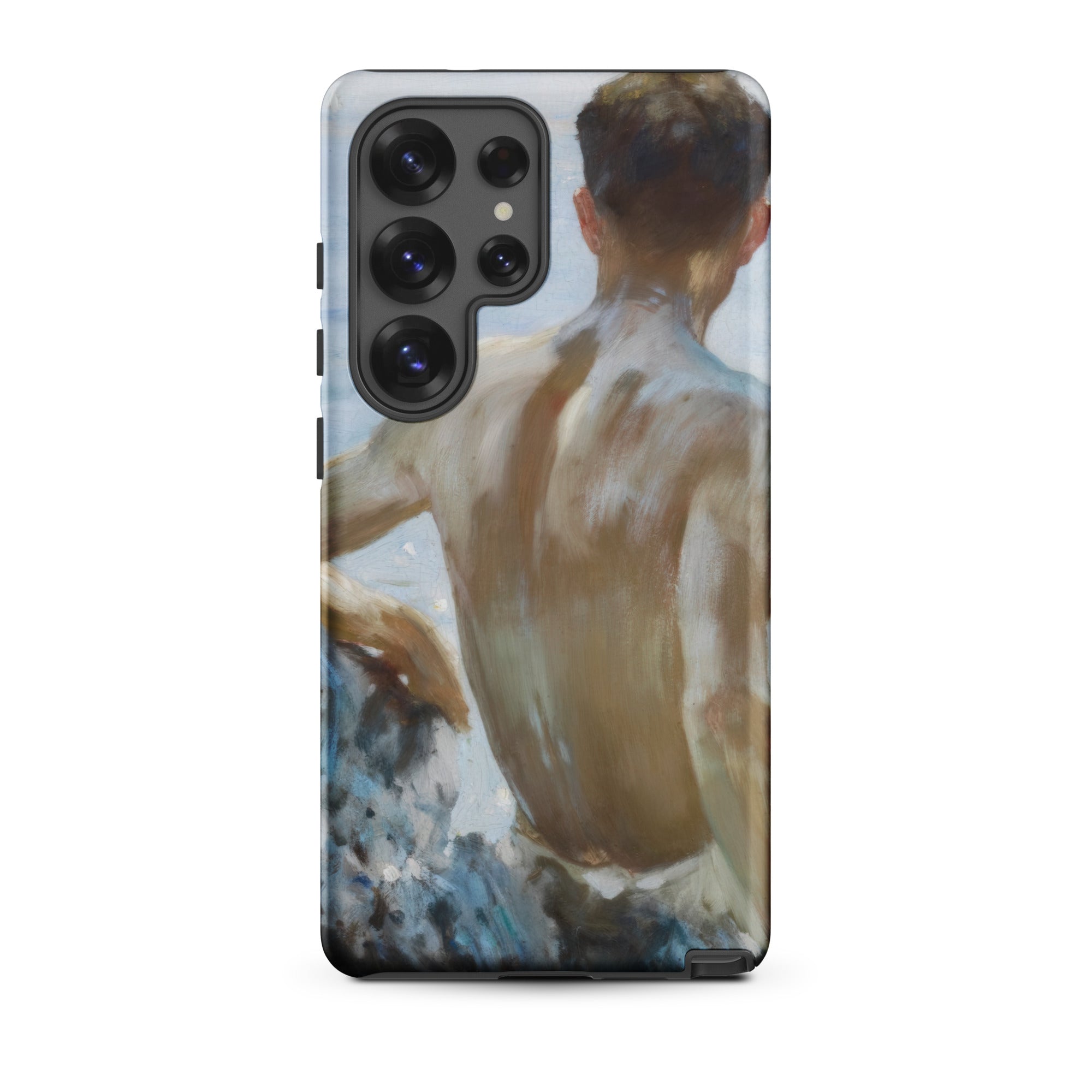 Beach Study Henry Scott Tuke Samsung Case, Galaxy S25 Ultra / Matte, Smartphone Case Painting Person’s