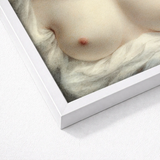 White Framed Art Print Soft Creamy-toned Nude Figure Sarah Goodridge, Beauty Revealed, Painted, Private Love Token, Widowed Senator Daniel,